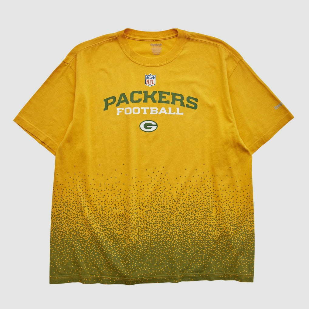 Green Bay Packers Reebok 2000s T-shirt - Yellow Vintage sale