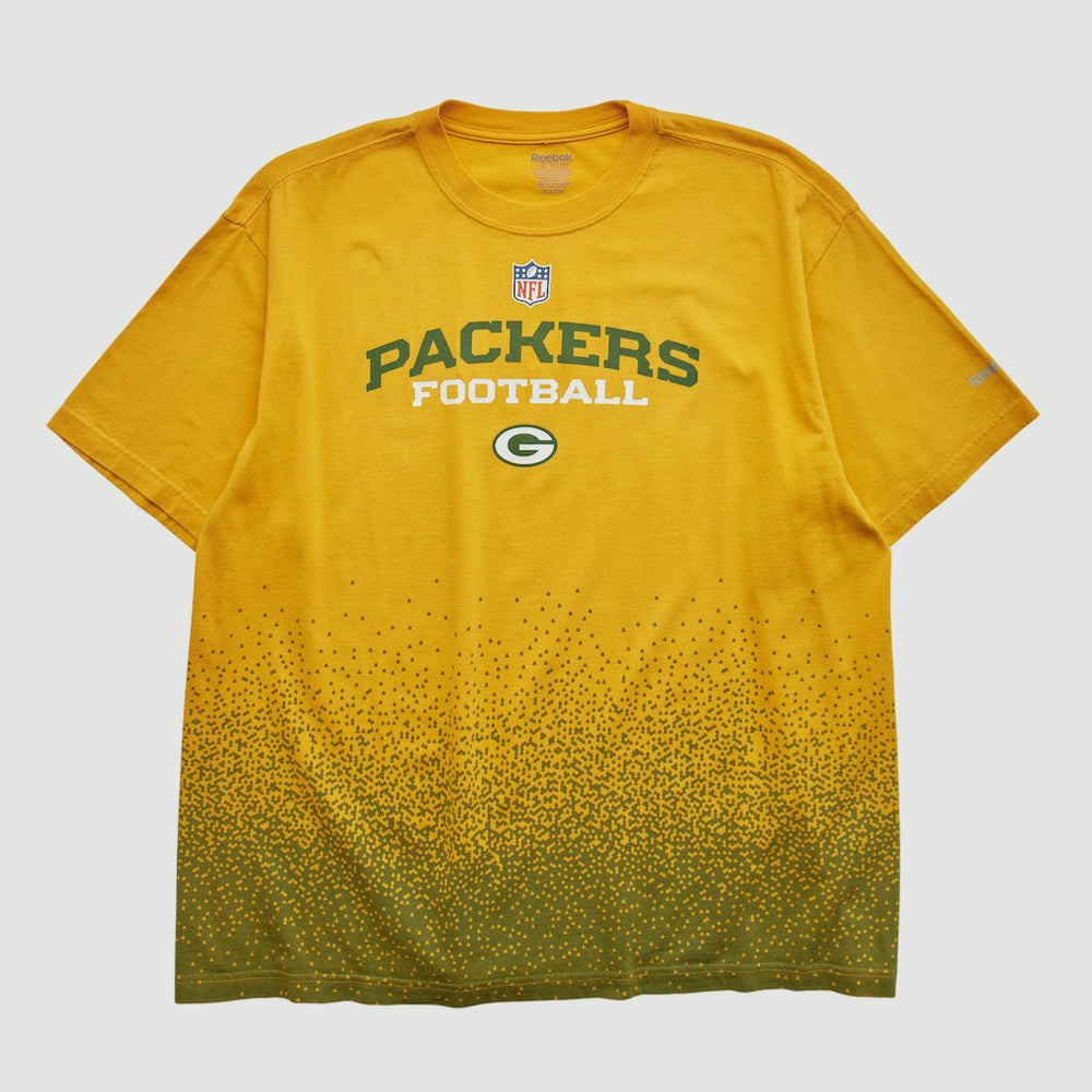 Green Bay Packers Reebok 2000s T-shirt - Yellow Vintage sale