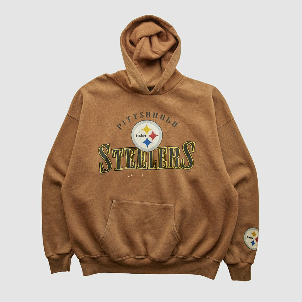 Pittsburgh Steelers Lee Sport 2000s Hooded Pullover Sweatshirt - Clay Vintage outlet
