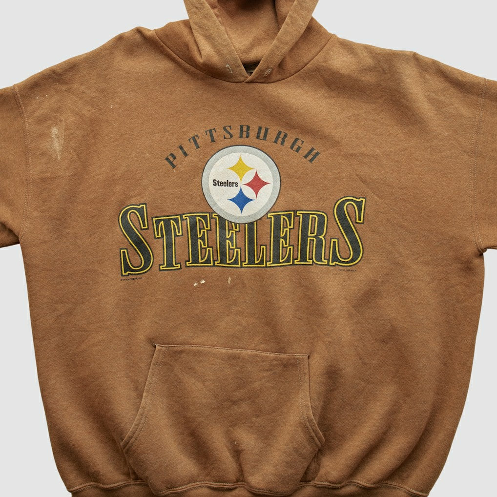 Pittsburgh Steelers Lee Sport 2000s Hooded Pullover Sweatshirt - Clay Vintage outlet