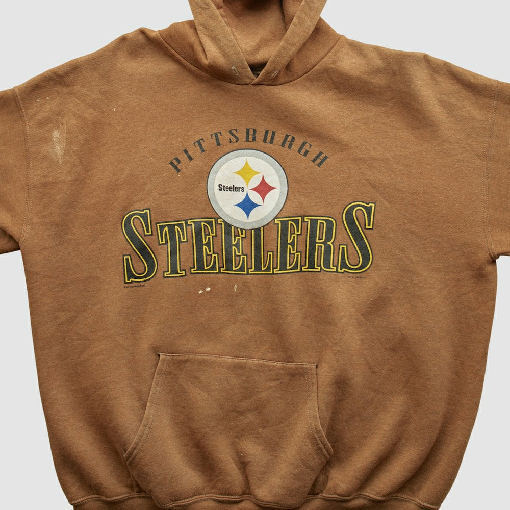 Pittsburgh Steelers Lee Sport 2000s Hooded Pullover Sweatshirt - Clay Vintage outlet