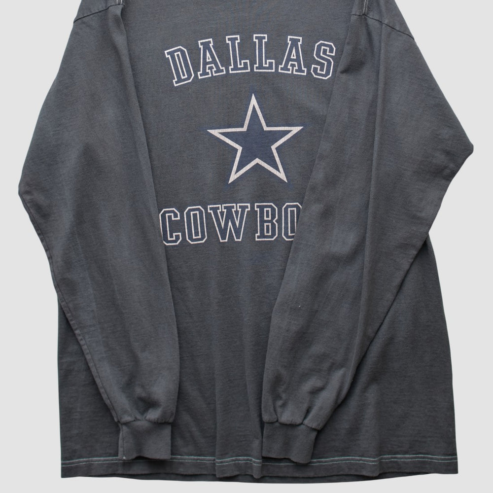 Dallas Cowboys Reebok 2000s Long Sleeve T-shirt - Charcoal Vintage outlet
