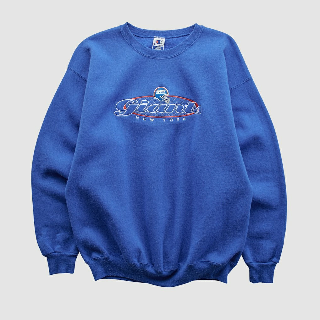 New York Giants Champion 90s Pullover Sweatshirt - Blue Vintage cheap