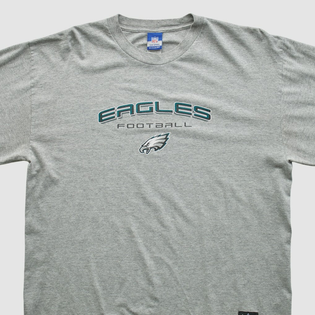 Philadelphia Eagles Reebok 2000s Long Sleeve T-shirt - Heather Gray Vintage cheap