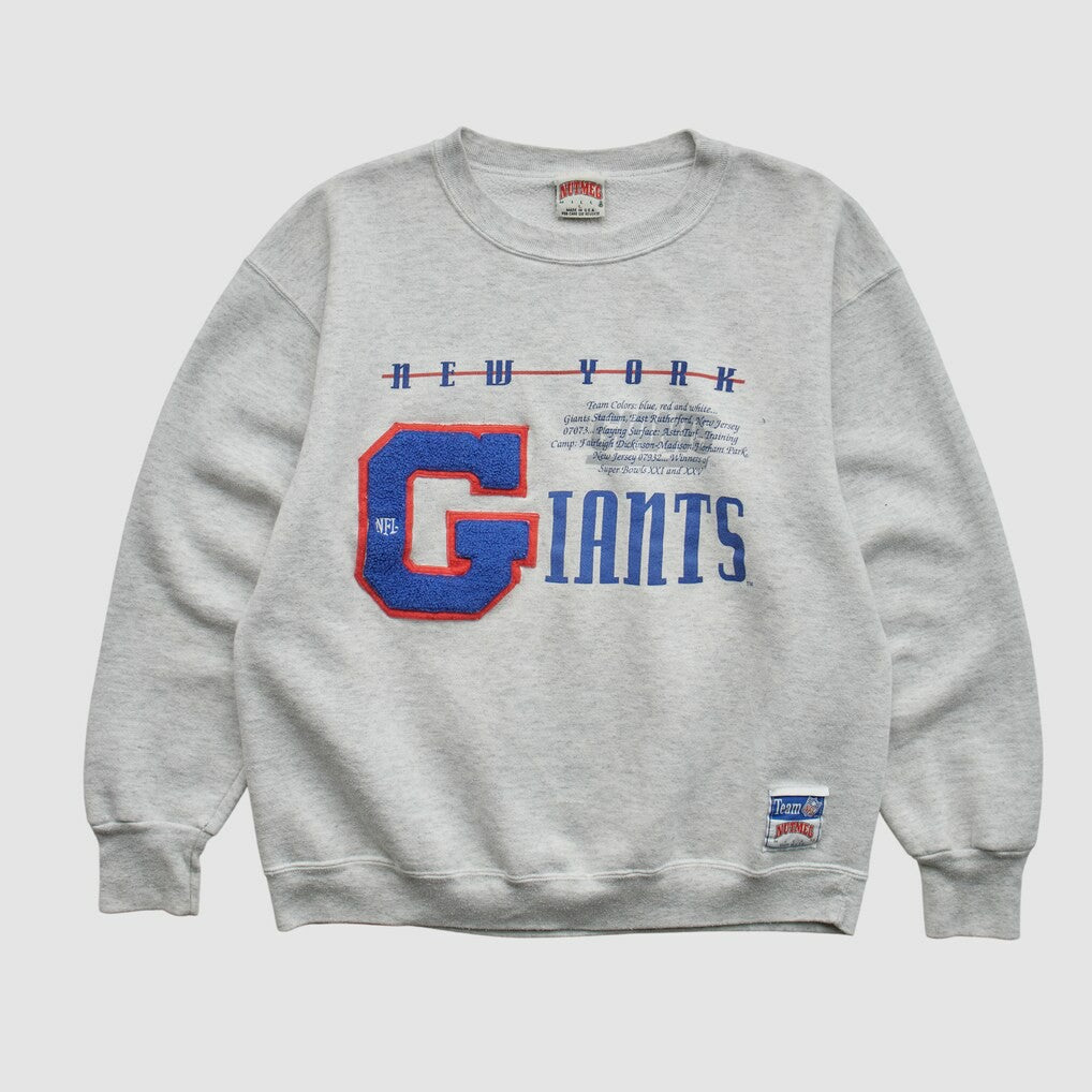 New York Giants Nutmeg Mills 90s Sweatshirt - Heather Gray Vintage sale
