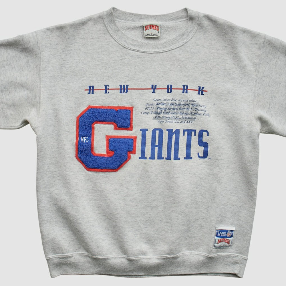 New York Giants Nutmeg Mills 90s Sweatshirt - Heather Gray Vintage sale