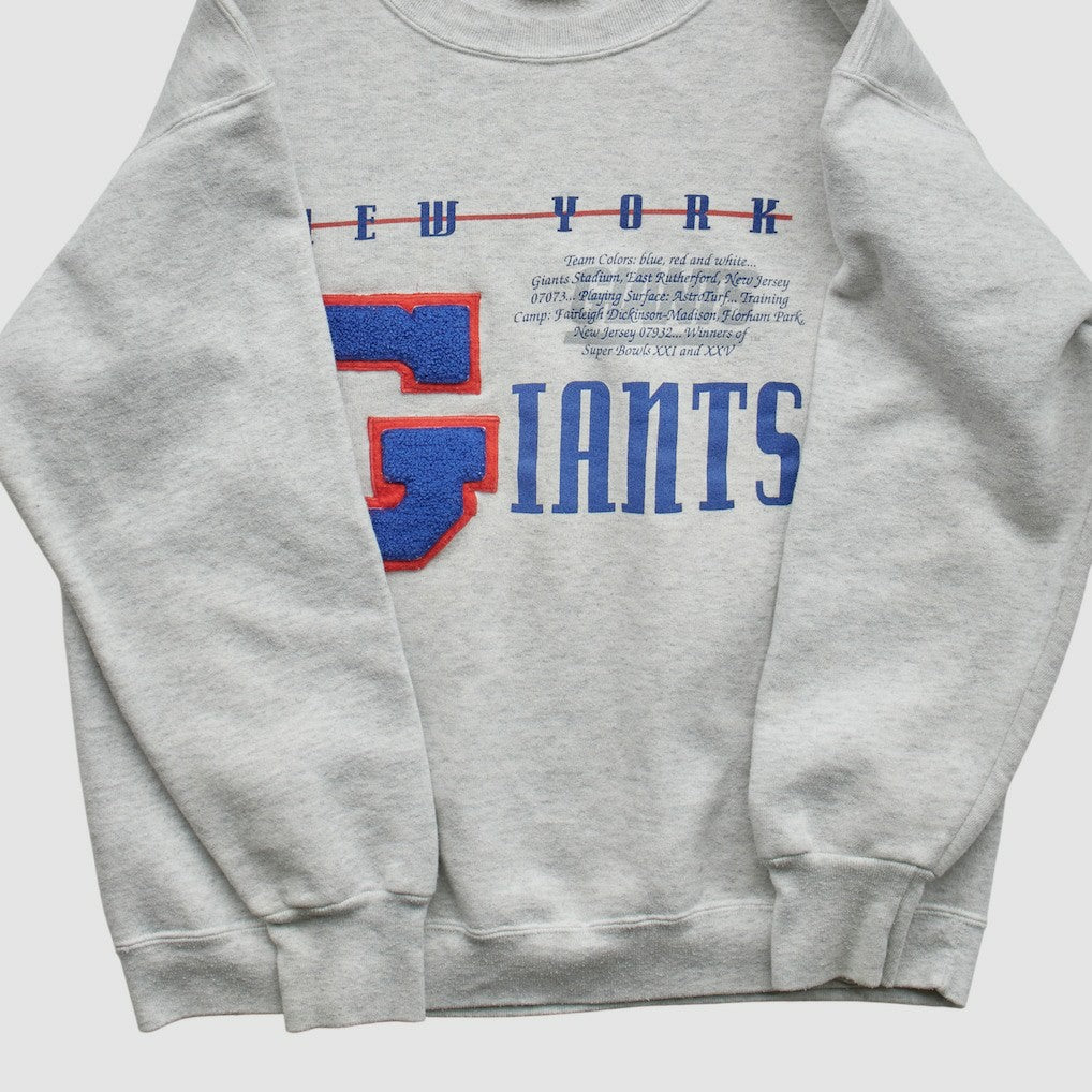 New York Giants Nutmeg Mills 90s Sweatshirt - Heather Gray Vintage sale