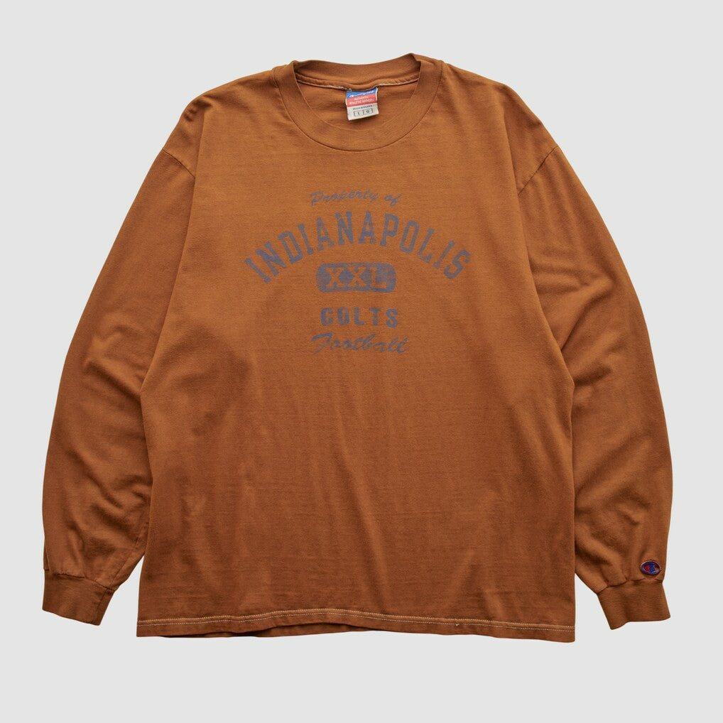 Indianapolis Colts Champion 2000s Long Sleeve T-shirt - Clay Vintage sale