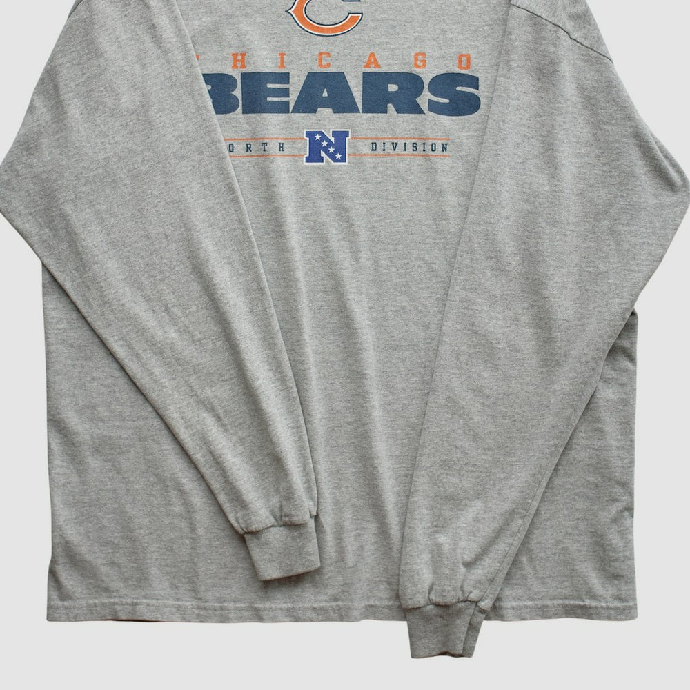 Chicago Bears 2010s Long Sleeve T-shirt - Heather Gray Vintage discount