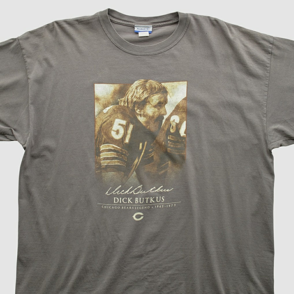 Dick Butkus Reebok 2000s T-shirt - Tan Vintage for sale