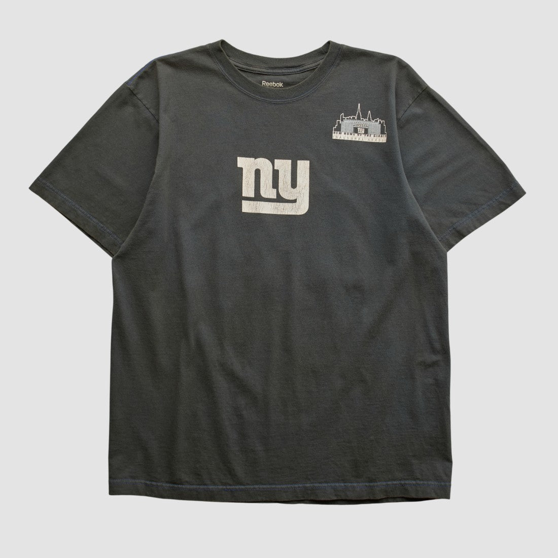 New York Giants Reebok 2010 T-shirt - Black Vintage sale