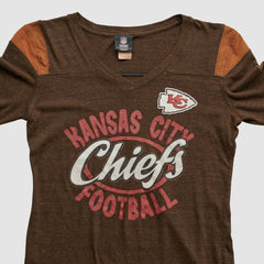 Kansas City Chiefs NFL 2010s Long Sleeve T-shirt - Brown Vintage on sale