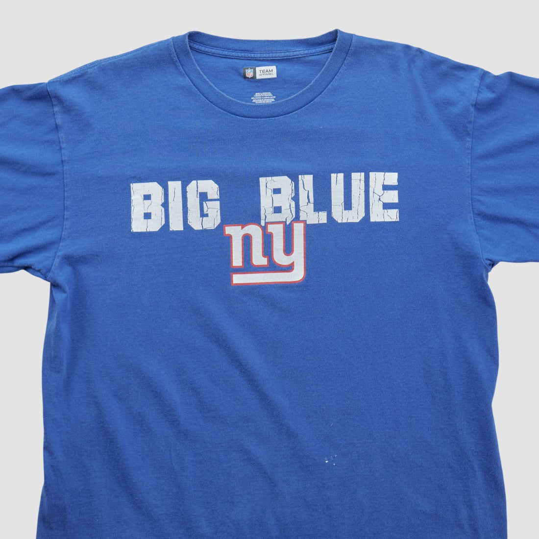 New York Giants NFL 2010s Long Sleeve T-shirt - Blue Vintage for sale
