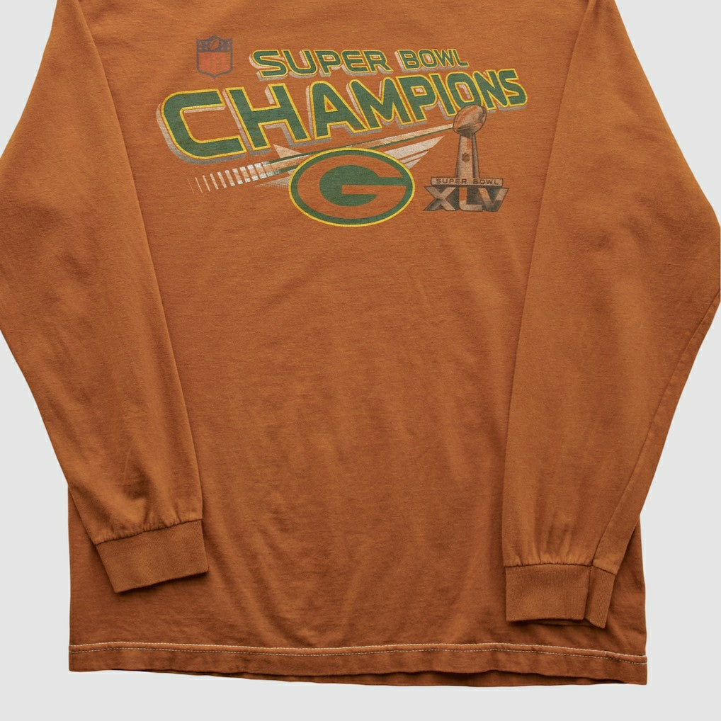 Super Bowl Champions XLV Alstyle 2011 Long Sleeve T-shirt - Clay Vintage discount