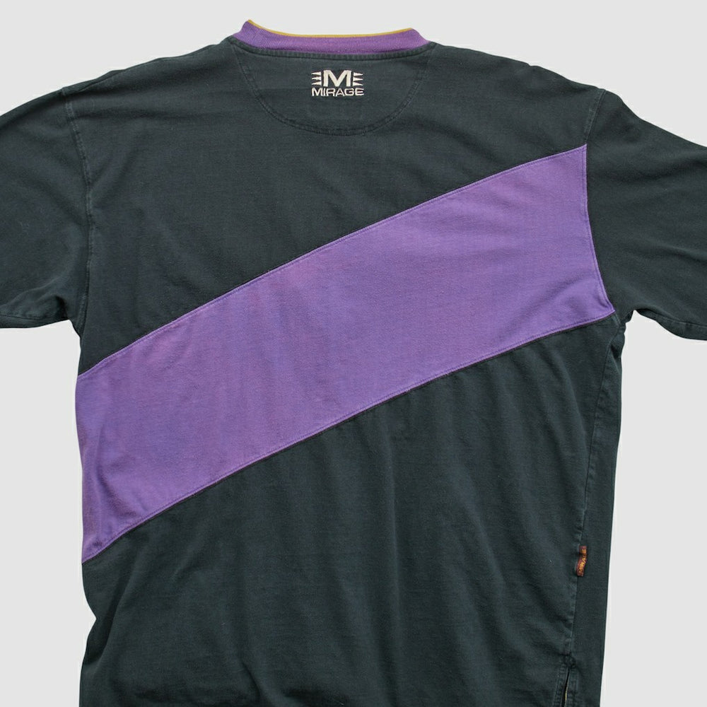 Minnesota Vikings Mirage 90s Long Sleeve T-shirt - Black Vintage on sale