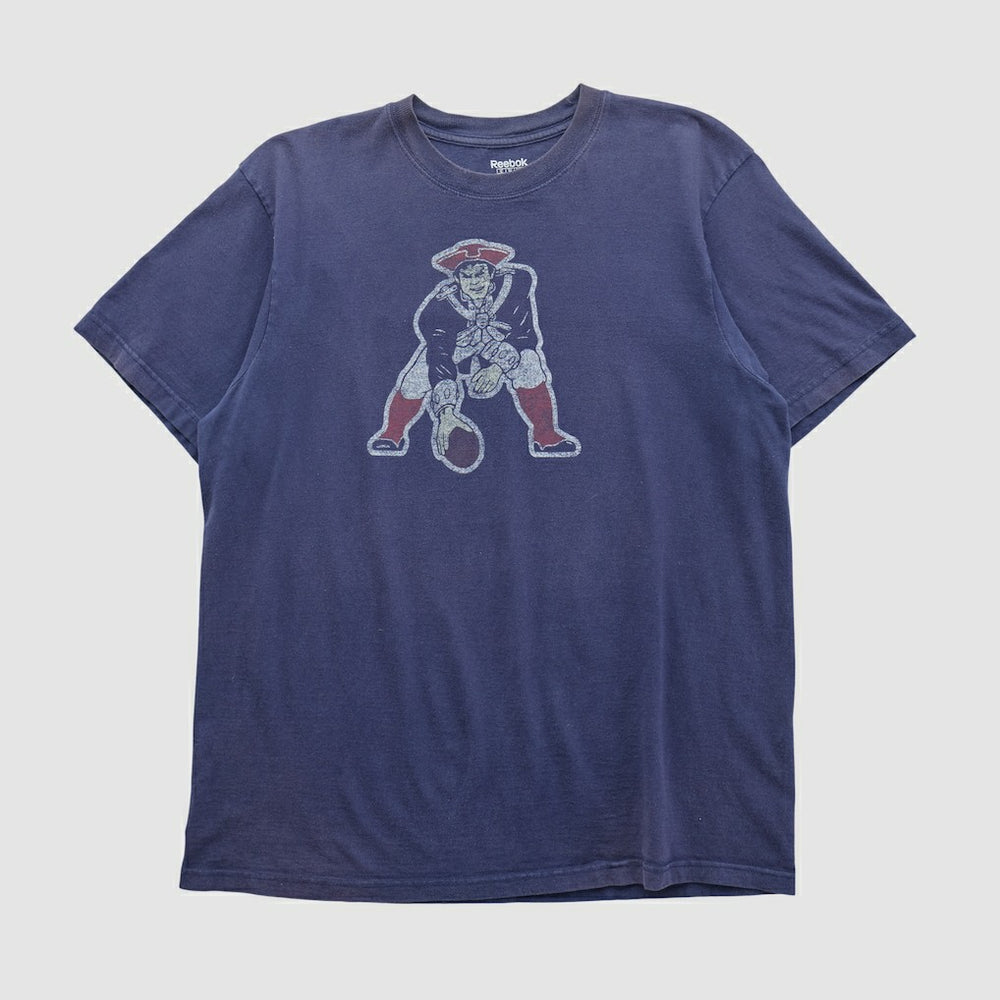 New England Patriots Reebok 2000s T-shirt - Navy Vintage on sale