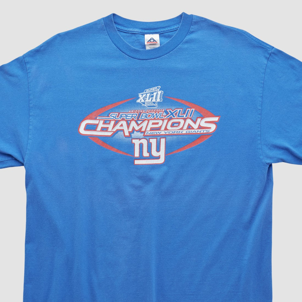 New York Giants Alstyle 2008 T-shirt - Blue Vintage online