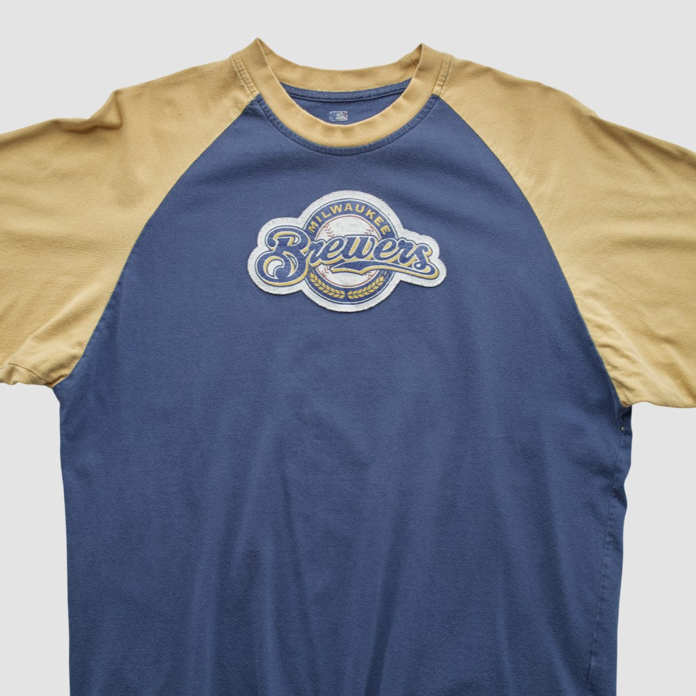 Milwaukee Brewers MLB Genuine Merchandise 2000s T-shirt - Navy Vintage
