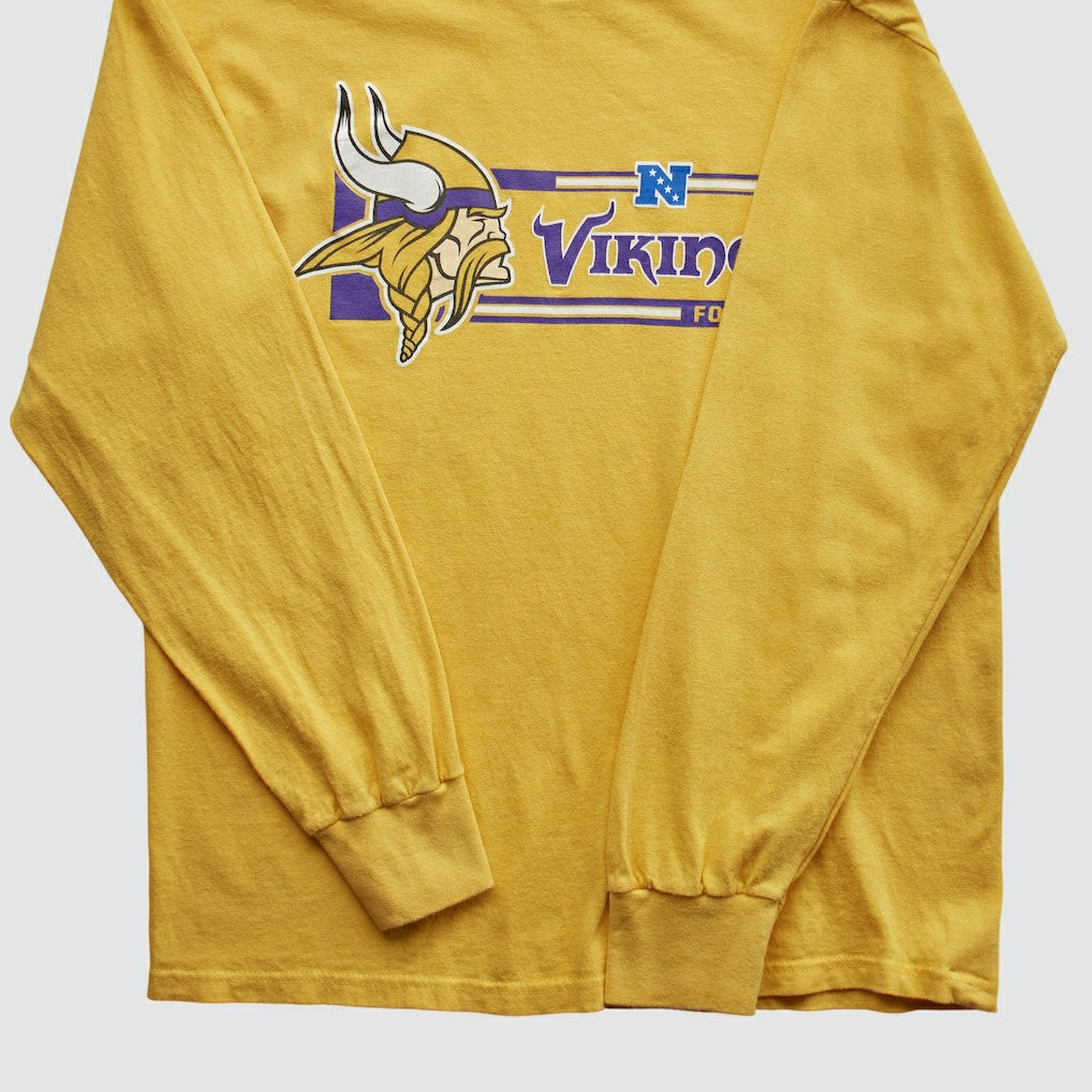 Minnesota Vikings NFL 2010s Long Sleeve T-shirt - Yellow Vintage outlet