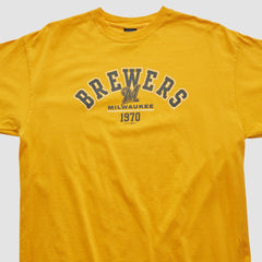 Milwaukee Brewers Gear For Sports 2000s T-shirt - Yellow Vintage