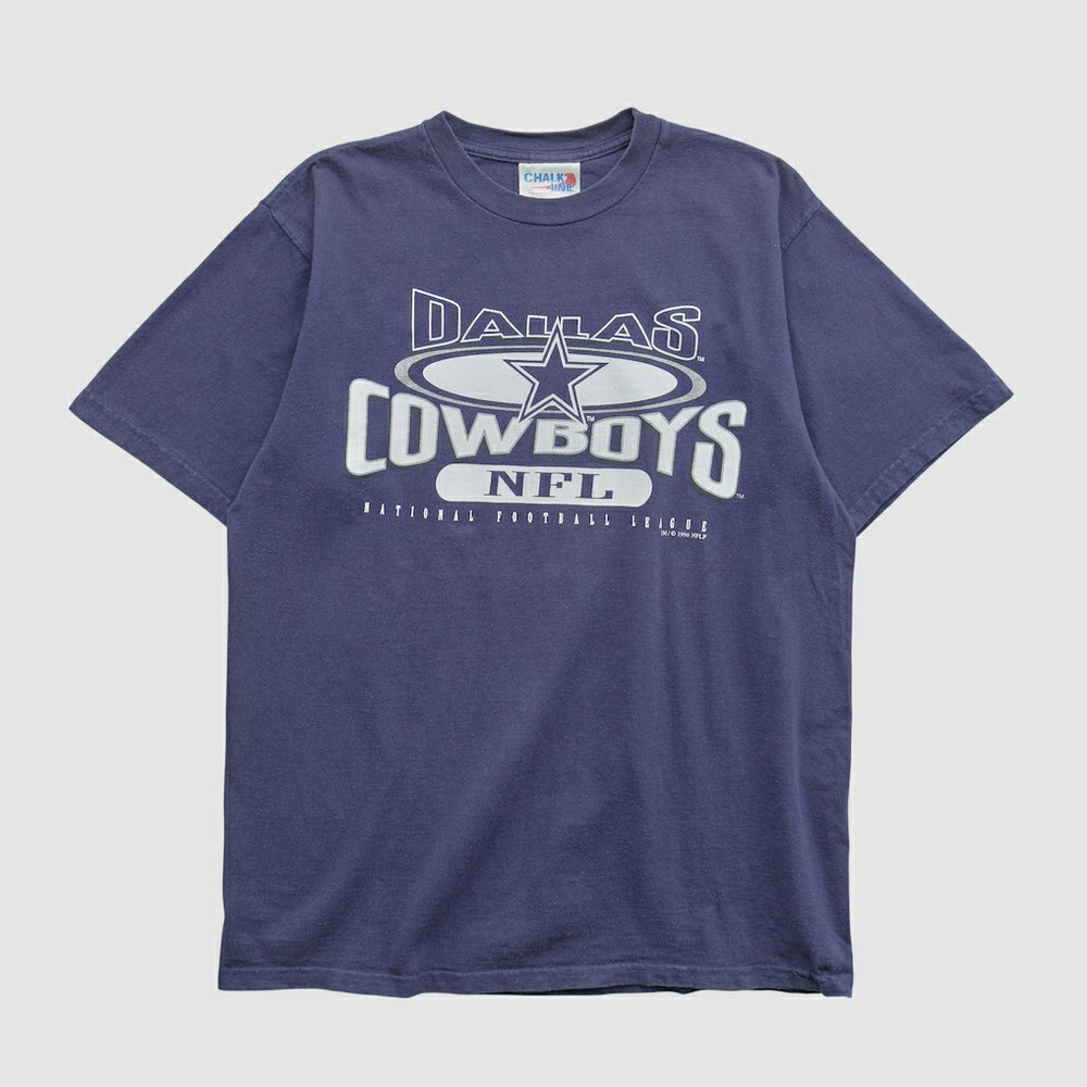 Dallas Cowboys Chalk Line 1996 T-shirt - Navy Vintage sale