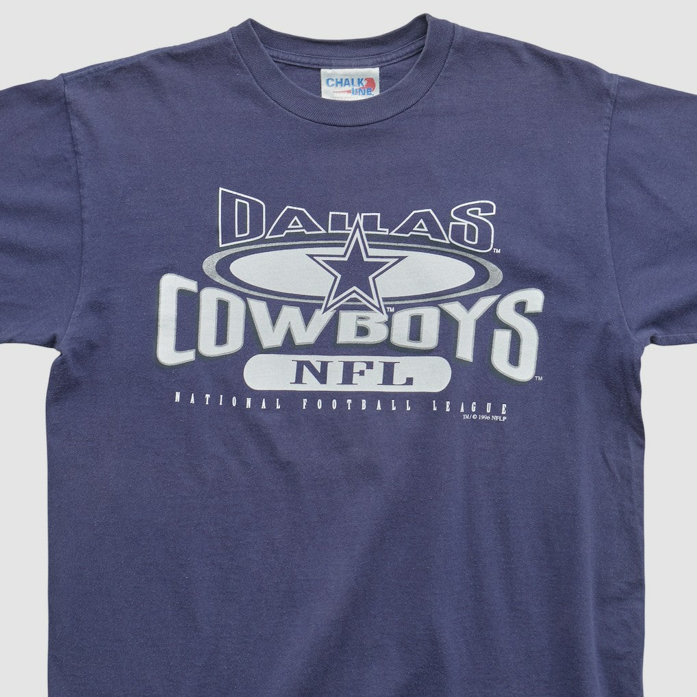 Dallas Cowboys Chalk Line 1996 T-shirt - Navy Vintage sale