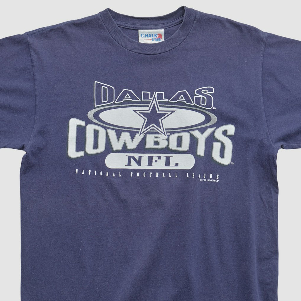 Dallas Cowboys Chalk Line 1996 T-shirt - Navy Vintage sale