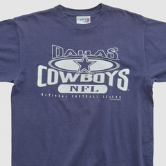 Dallas Cowboys Chalk Line 1996 T-shirt - Navy Vintage sale