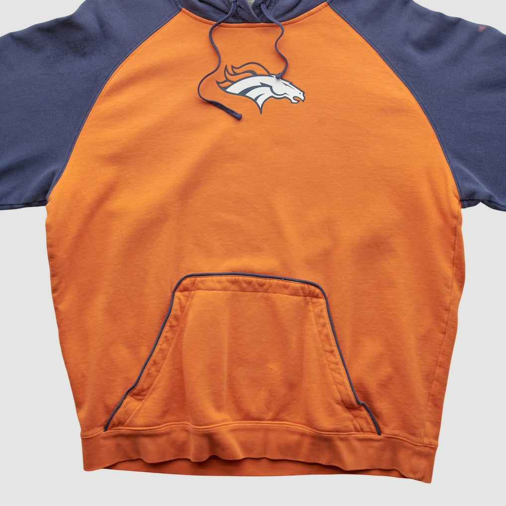 Denver Broncos Reebok 2000s Hooded Pullover Sweatshirt - Orange Vintage outlet