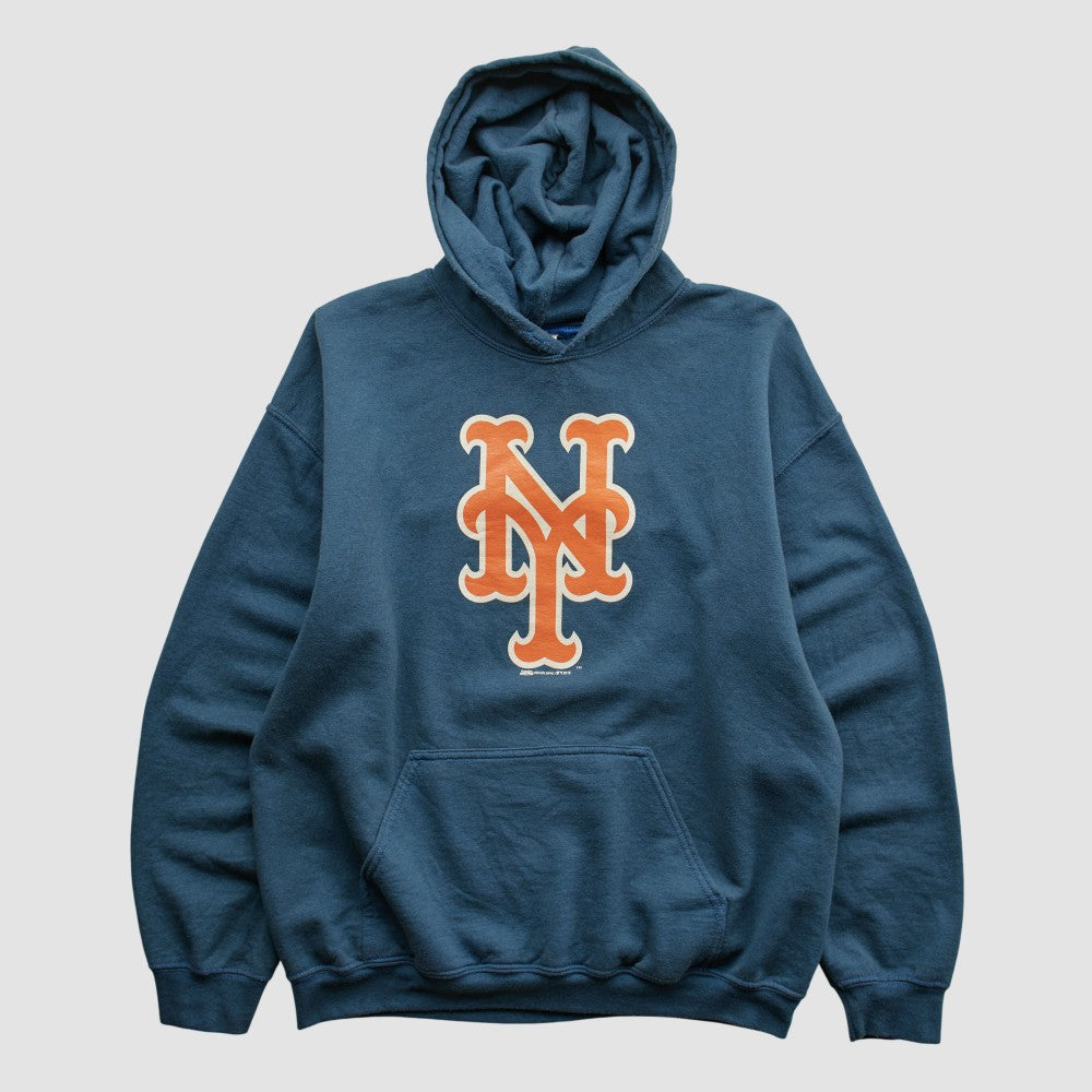 New York Mets Gildan 2015 Hooded Pullover Sweatshirt - Navy Vintage