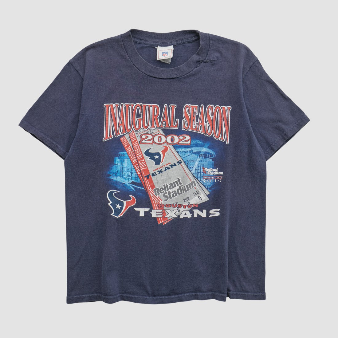 Houston Texans NFL 2002 T-shirt - Navy Vintage sale
