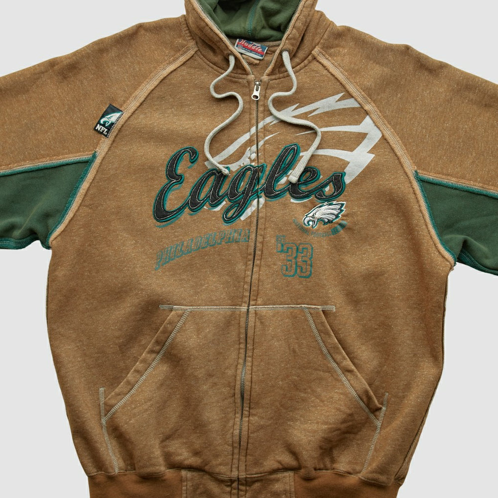 Philadelphia Eagles NFL 2010s Hooded Full Zip Sweatshirt - Clay Vintage discount