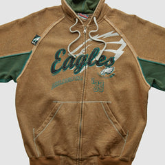 Philadelphia Eagles NFL 2010s Hooded Full Zip Sweatshirt - Clay Vintage discount