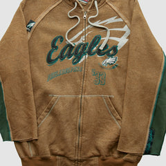 Philadelphia Eagles NFL 2010s Hooded Full Zip Sweatshirt - Clay Vintage discount