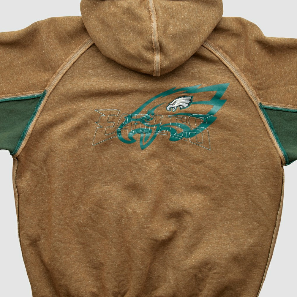 Philadelphia Eagles NFL 2010s Hooded Full Zip Sweatshirt - Clay Vintage discount