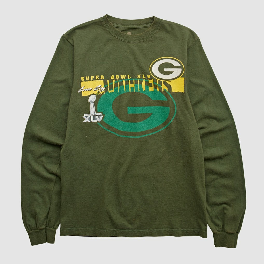 Green Bay Packers NFL 2011 Long Sleeve T-shirt - Green Vintage cheap