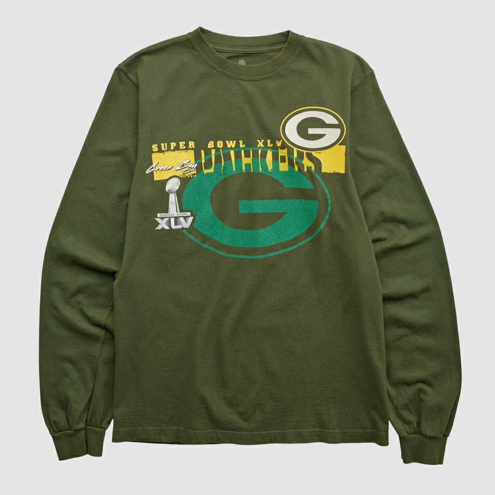 Green Bay Packers NFL 2011 Long Sleeve T-shirt - Green Vintage cheap