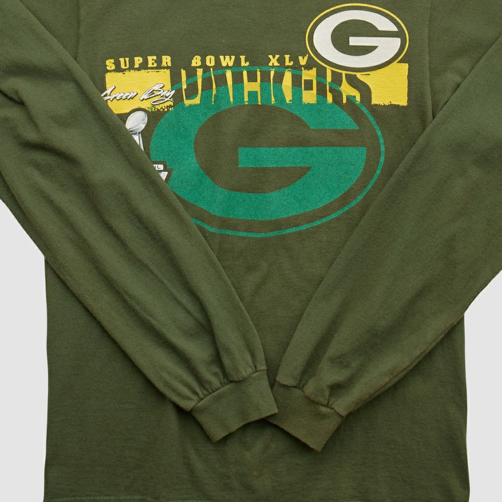 Green Bay Packers NFL 2011 Long Sleeve T-shirt - Green Vintage cheap