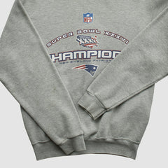 New England Patriots Lee Sport 2002 Pullover Sweatshirt - Heather Gray Vintage outlet