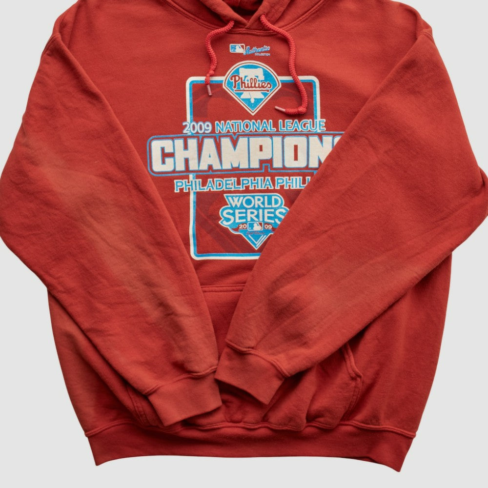 National League Champions 2009 Hooded Pullover Sweatshirt - Red Vintage