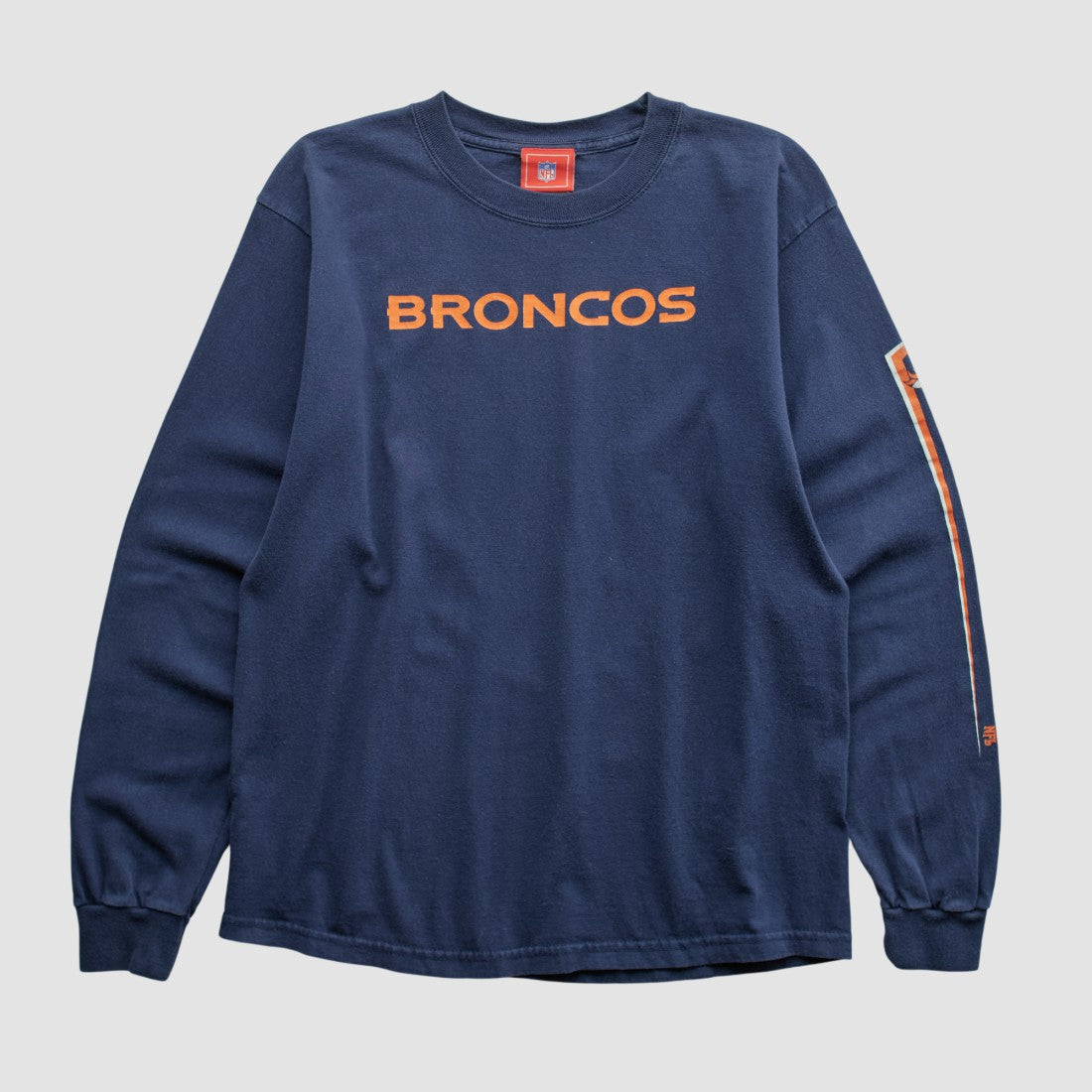 Denver Broncos NFL 2000s Long Sleeve T-shirt - Navy Vintage outlet