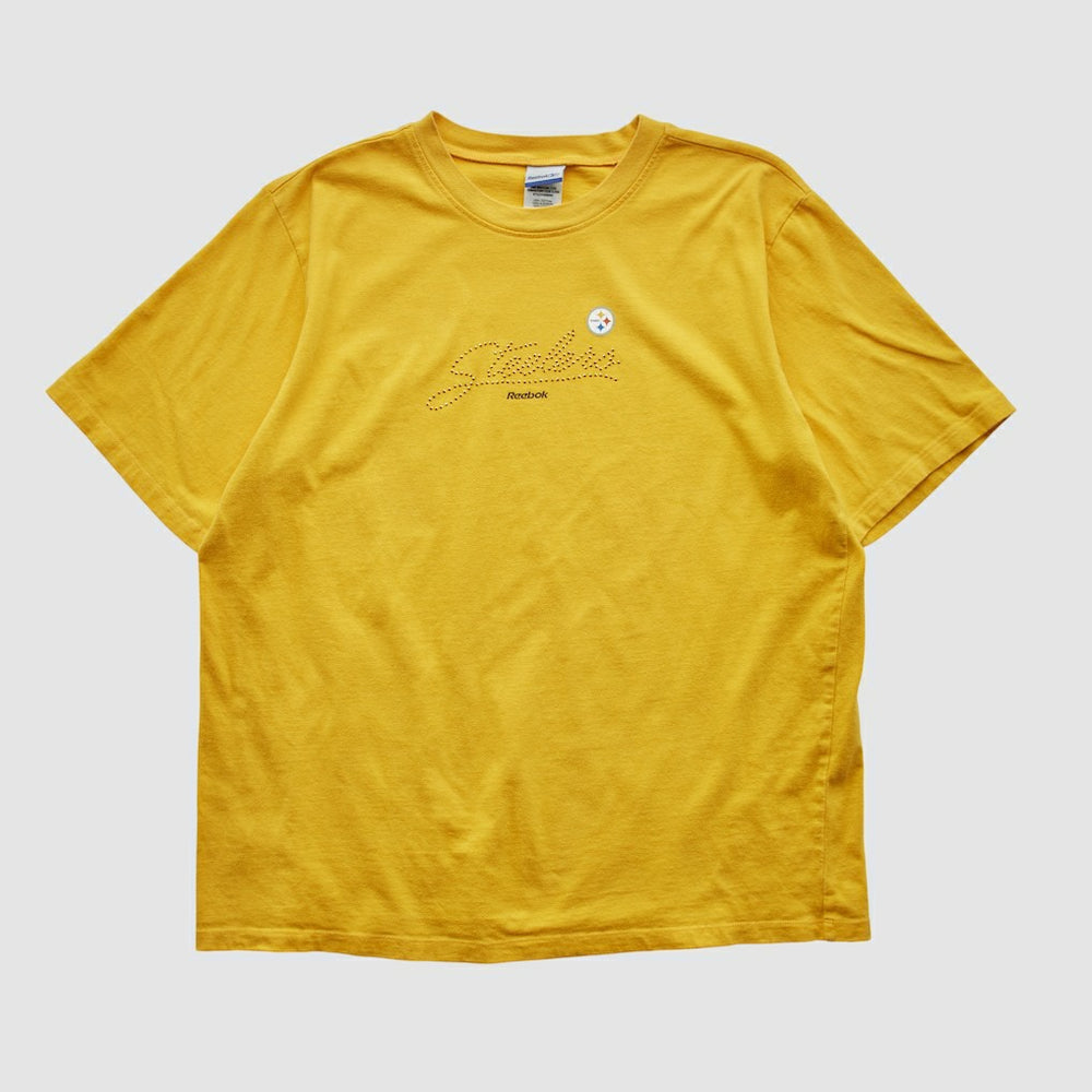 Pittsburgh Steelers Reebok 2000s T-shirt - Yellow Vintage on sale