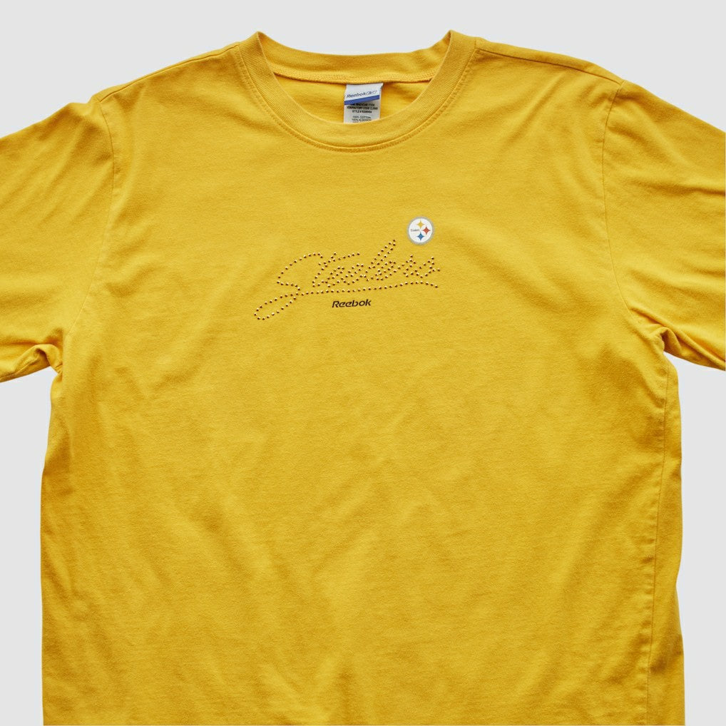 Pittsburgh Steelers Reebok 2000s T-shirt - Yellow Vintage on sale