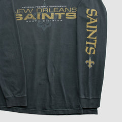 New Orleans Saints NFL 2010s Long Sleeve T-shirt - Black Vintage sale