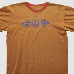 Texas Rangers Majestic 2000s T-shirt - Clay Vintage