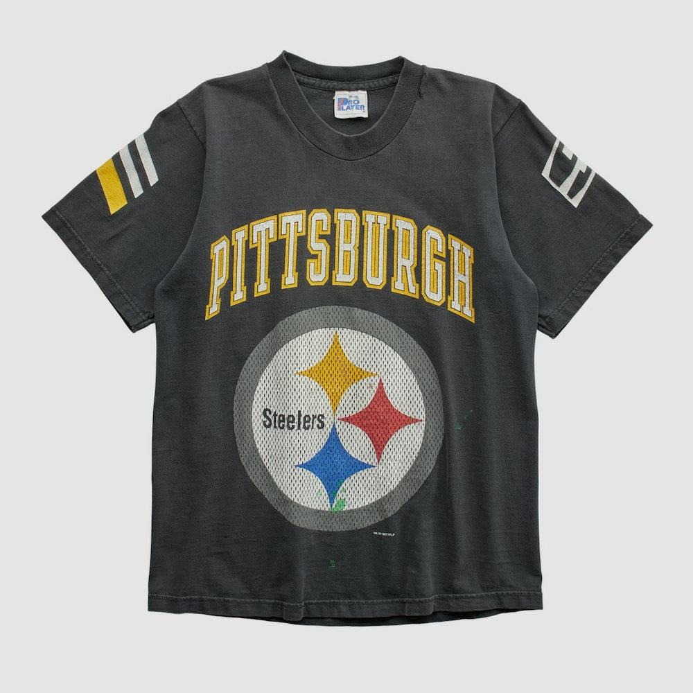Pittsburgh Steelers Pro Player 90s T-shirt - Black Vintage cheap