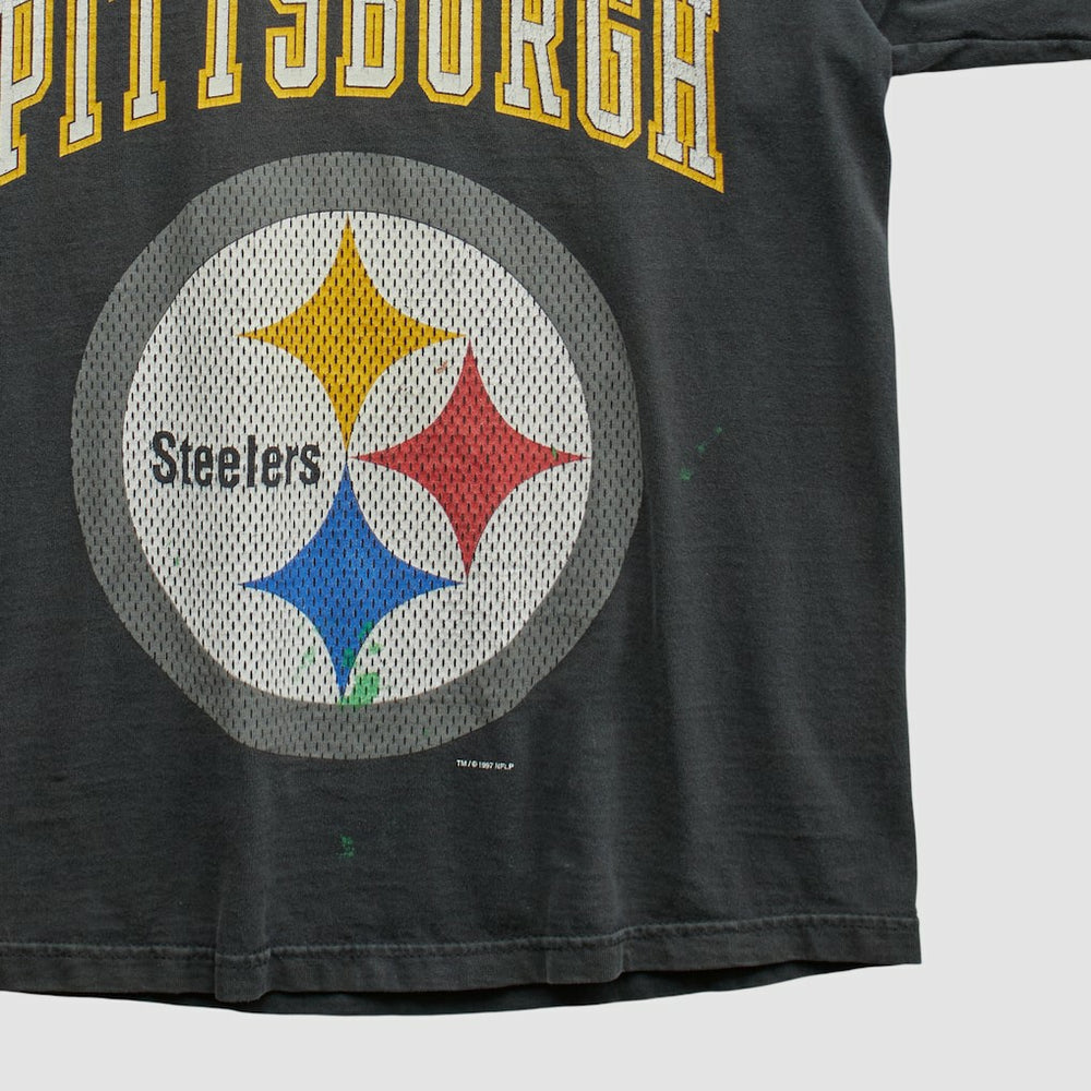 Pittsburgh Steelers Pro Player 90s T-shirt - Black Vintage cheap