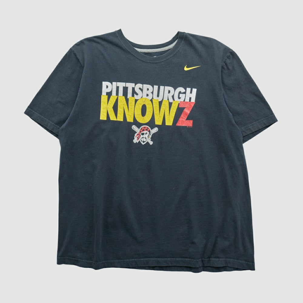 Pittsburgh Pirates 2010s T-shirt - Black Vintage | Nike