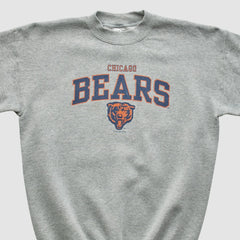 Chicago Bears Gildan 1999 Pullover Sweatshirt - Heather Gray - Yth L Real Vintage sale