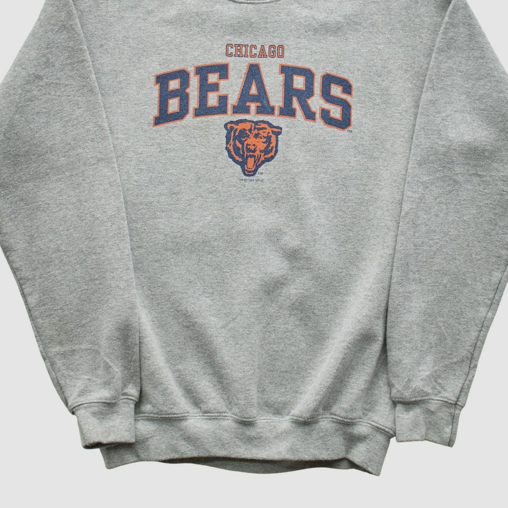 Chicago Bears Gildan 1999 Pullover Sweatshirt - Heather Gray - Yth L Real Vintage sale